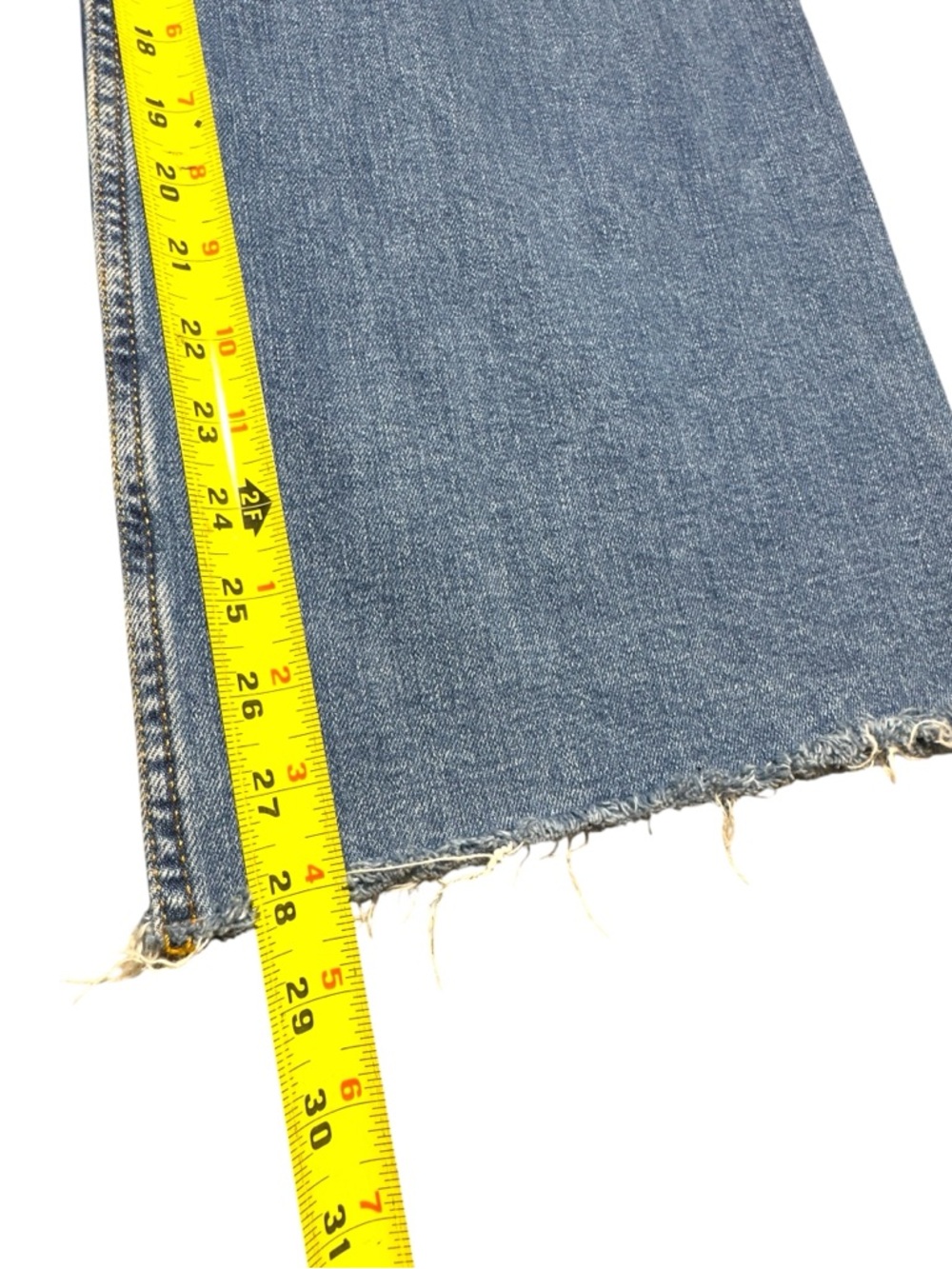 Zara Jeans High Rise Wide Leg Denim Size 6 Distressed Frayed Y2K, 90’s Capsule - Picture 10 of 13
